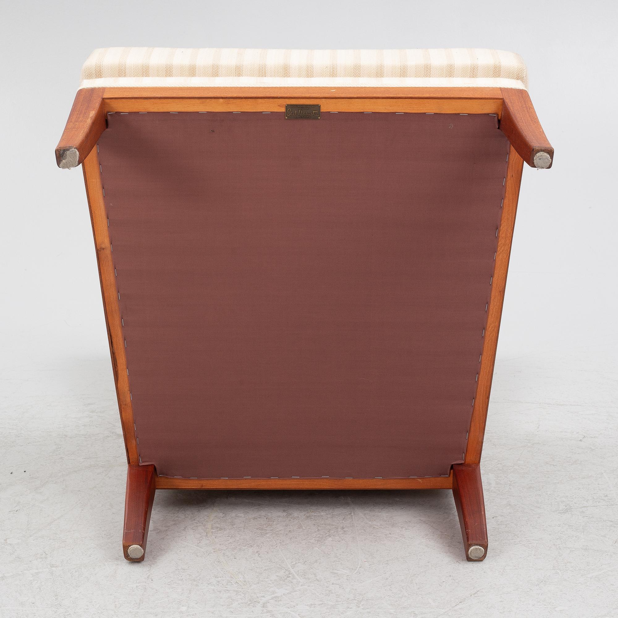 Carl Malmsten, armchair, "The Housefather", OH Sjögren, late 20th century.
