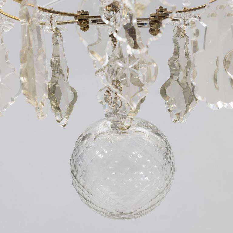 Chandelier for six lights, Rococo, 18th century.