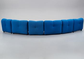 Jan Ekselius, a modular sofa, 'Etcetera Modul', J.O. Carlssons Möbel AB, Vetlanda, Sweden 1970s.