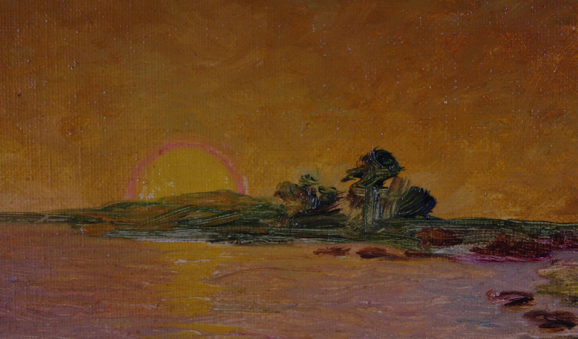 OKÄND KONSTNÄR , olja på duk, bär sign.