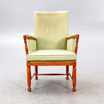 A Josef Frank mahogany armchair model nr 880 Firma Svenskt Tenn.