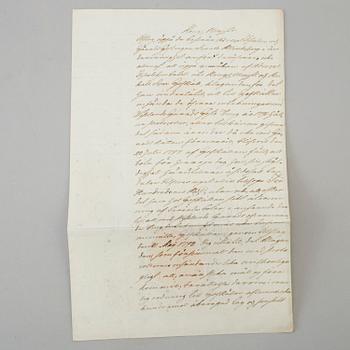 A ROYAL AUTOGRAPHS, 2 p, Gustav IV Adolf (1778-1837).