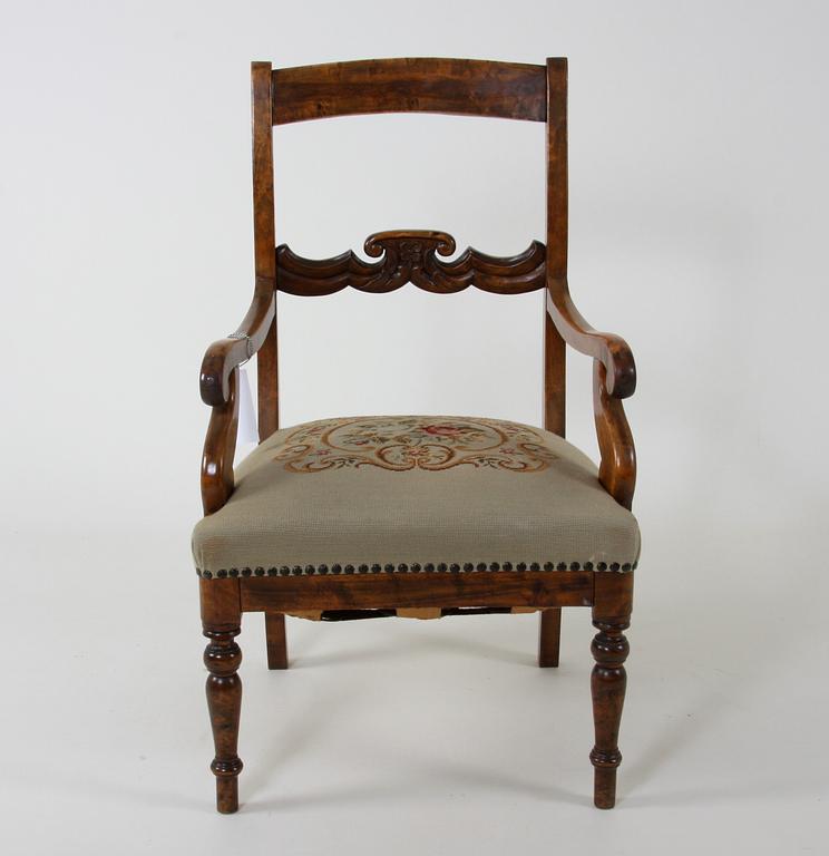 KARMSTOL, senempire, 1800-tal.
