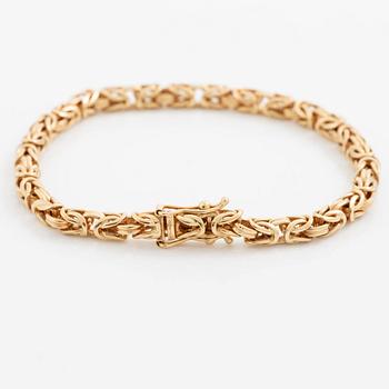 Bracelet, 18K gold, emperor link.
