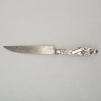 A SILVER HANDLED KNIFE, Amsterdam ca 1700.