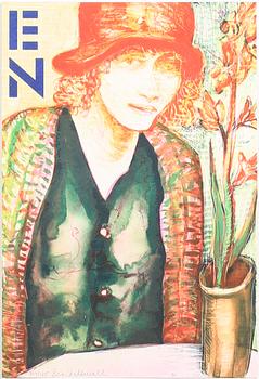 MAPPAR MED FÄRGLITOGRAFIER, 2 st, bl a Eva Zettervall, sign o numr.