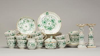 KAFFESERVIS, 28 del, porslin, Meissen, 1900-talets senare hälft.