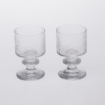 PARTI GLAS, 8 delar, "Senaattori", Timo Sarpaneva, Iittala.