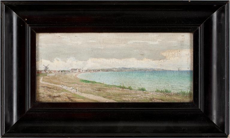 GUSTAF CARLEMAN, olja på pannå. Sign o dat -87.