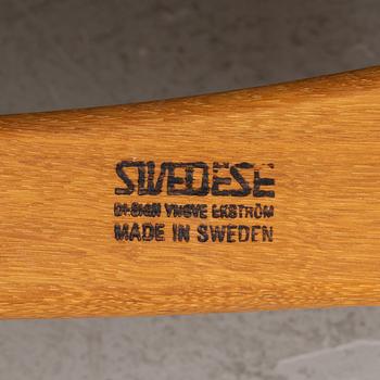 Yngve Ekström, fåtölj med fotpall, "Lamino", Swedese.