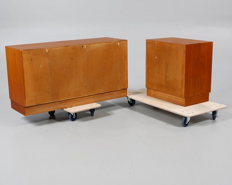 BYRÅ samt SIDEBOARD, Wirserum, Hultarp, 1950-/60-tal.