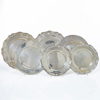 Dishes, 6 pcs, silver, Sweden, first half of the 20th century.