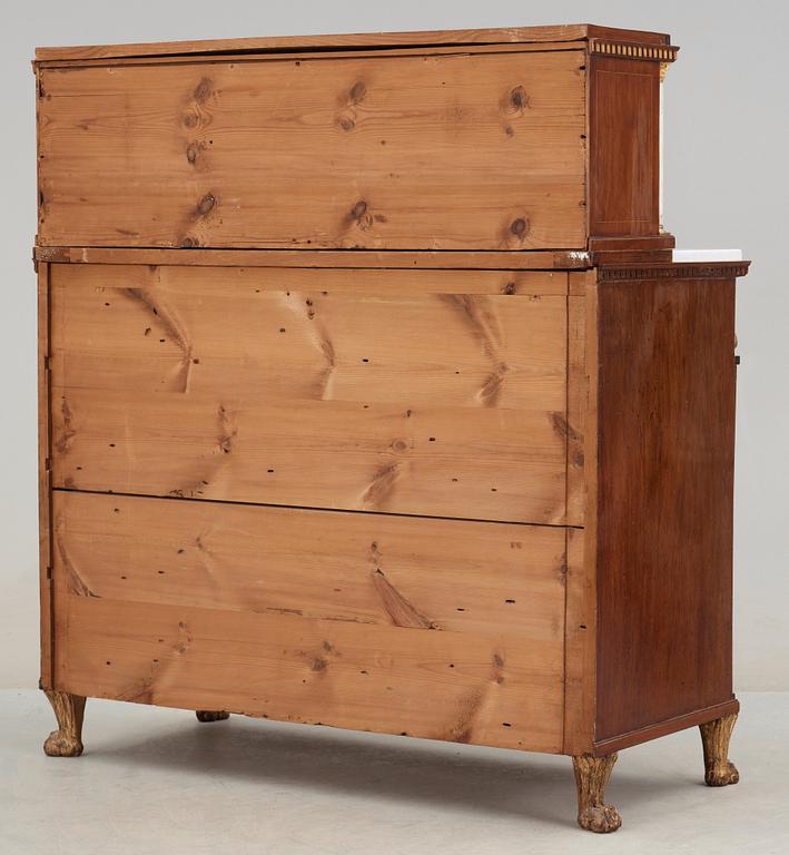 A late Gustavian writing commode by F A Eckstein.