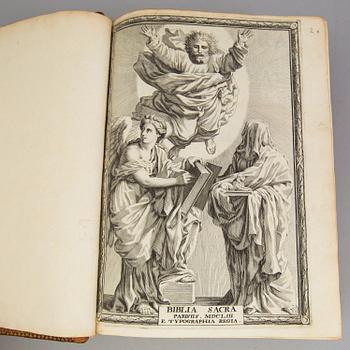KUNGLIG BIBEL, LUDVIG XIV av Frankrike, Paris 1653.