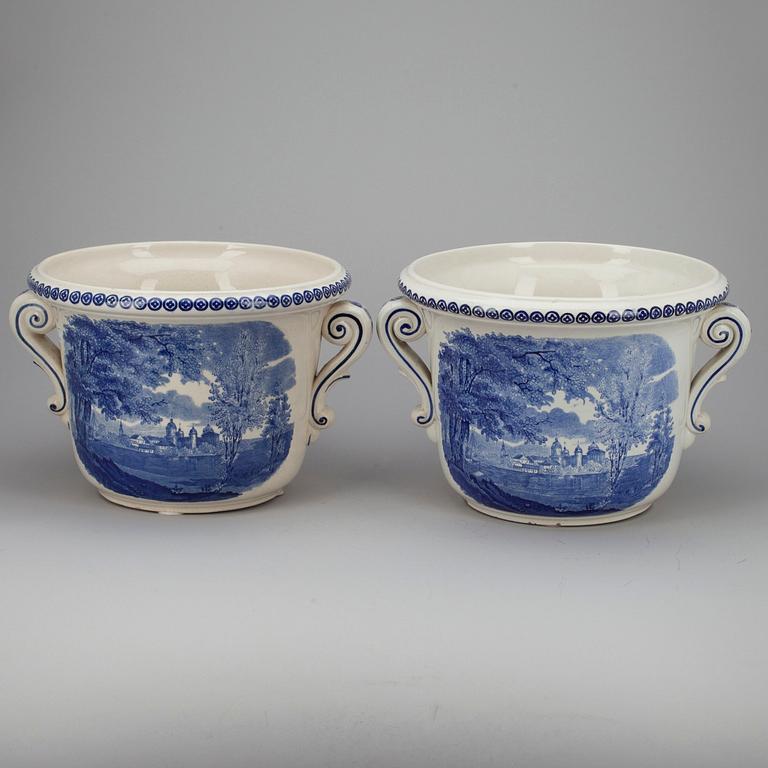 YTTERFODER, ett par, fajans, Rörstrand sekelskiftet 1800/1900.