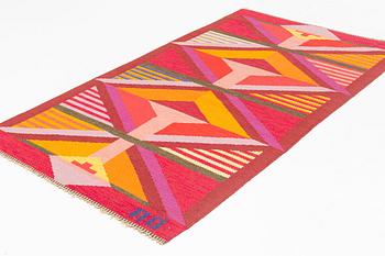 Agda Österberg, a carpet, flat weave, ca 201 x 116 cm, signed AÖ.