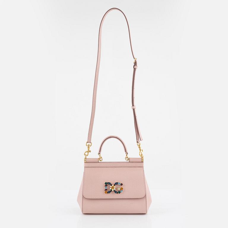 Dolce & Gabbana, a iguana-print leather 'Medium Sicily bag'.