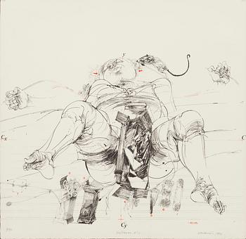 VLADIMIR VELICKOVIC, 2 st. Collage, signerade och daterade 9/90, 1973 samt 14/150 1993, edition GKM.