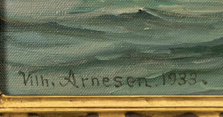 Vilhelm Arnesen, Full-rigged ship off Copenhagen.