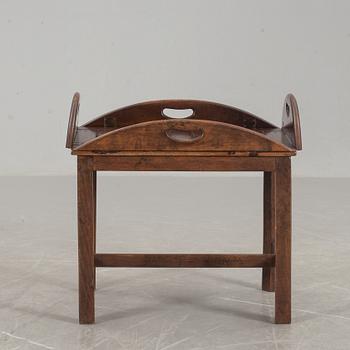 SOFFBORD, sk "Butler's Tray", ek, engelsk stil, 1900-talets andra hälft.