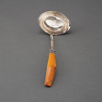 A Sigurd Persson silver soup ladle, Stockholm, 1970.