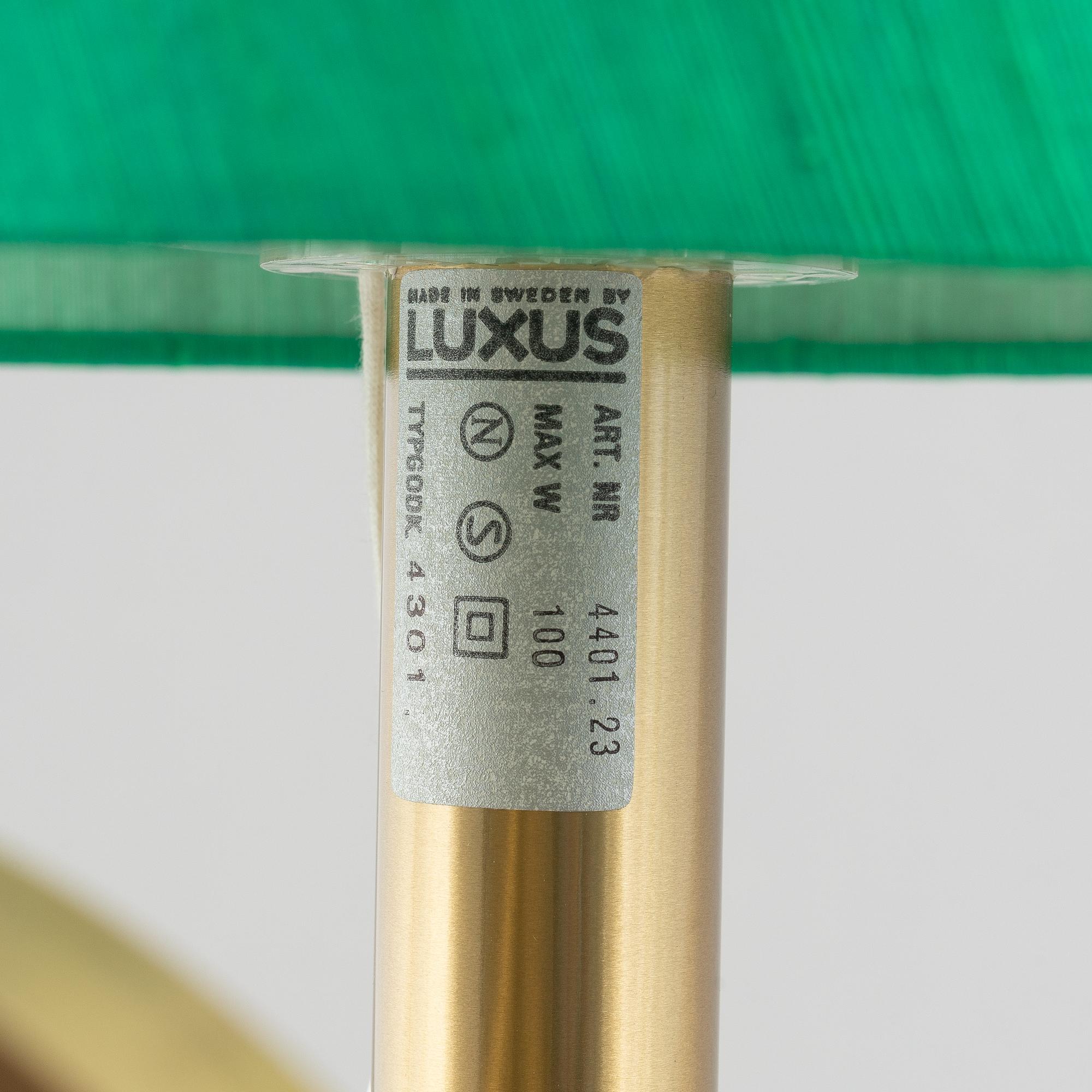Uno & Östen Kristiansson, wall lamps, a pair, Luxus.