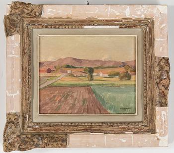 ELLIS WALLIN, olja på pannå, signerad o daterad-47.