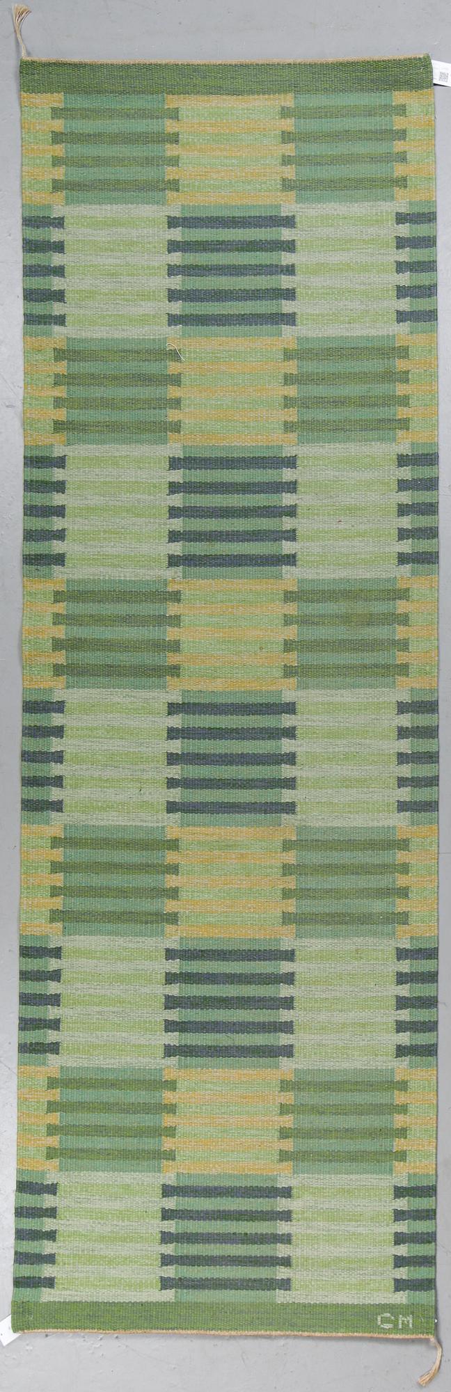 Carl Malmsten, a runner, "Capella", flat weave, ca 303 x 98 cm, signed CM.