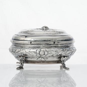 Friedrich Bernhard Alberts, sockerskrin, silver, Riga 1763-1778.