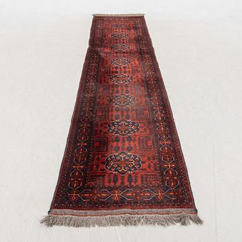 Gallery carpet, Afghan, approx. 376 x 84 cm.
