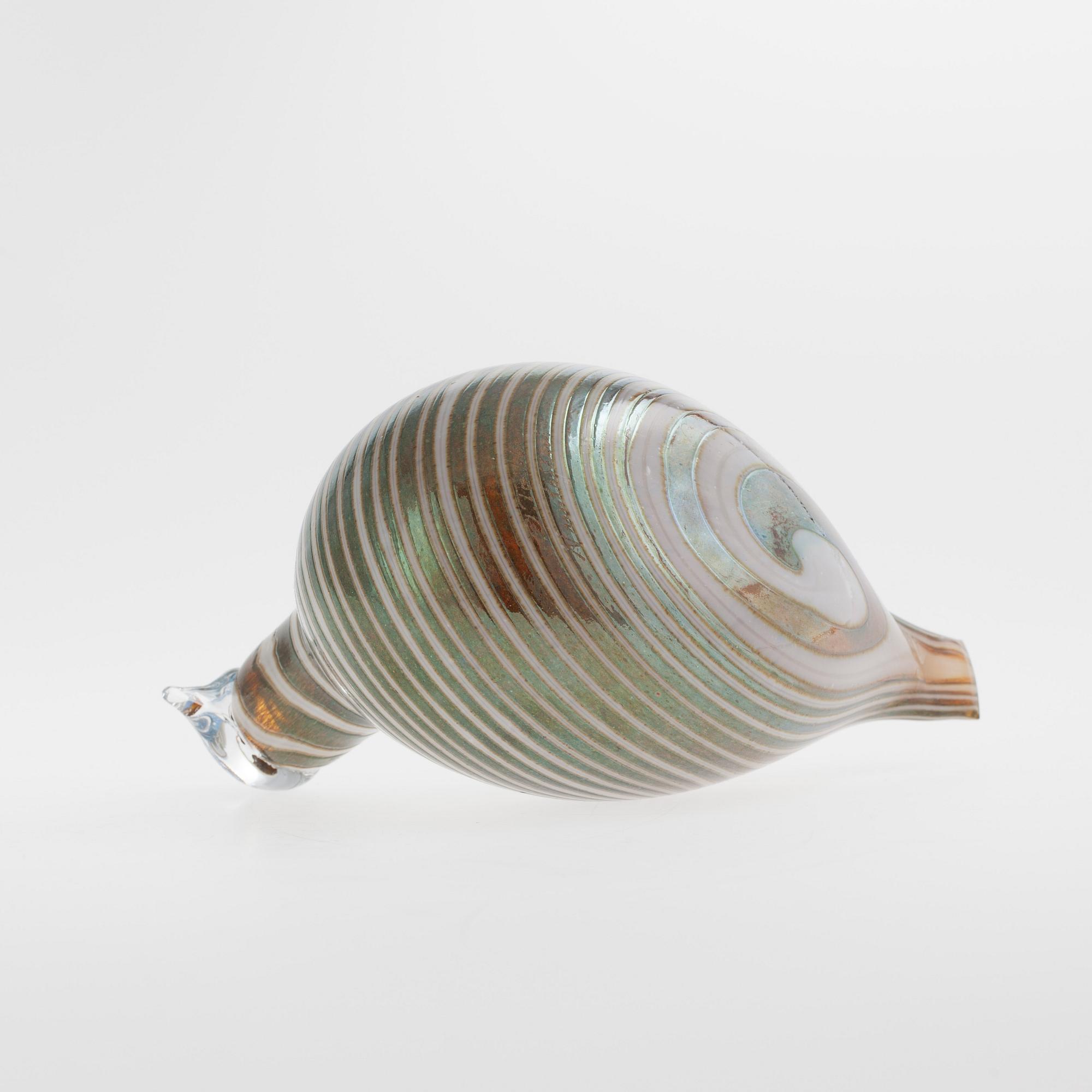 FIGURIN, glas, signerad O. Toikka, Nuutajärvi.