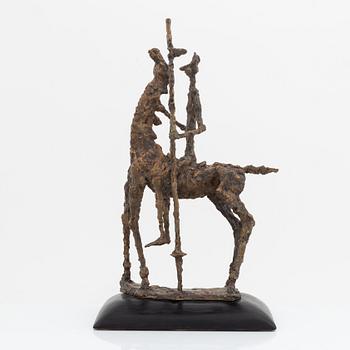 Carl-Emil Berglin, sculpture. Signed and dated. Foundry mark. Bronze, total height 48.5 cm.