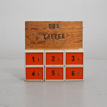 NYCKELSKÅP, 1900-talets andra hälft.