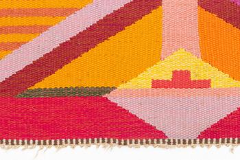 Agda Österberg, a carpet, flat weave, ca 201 x 116 cm, signed AÖ.