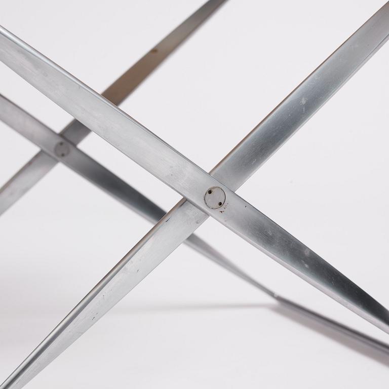 Poul Kjaerholm, a 'PK91' folding stool, edition E Kold Christensen, early 1960s.