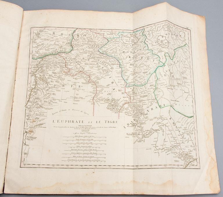 ATLAS, Antiqvvs Danvillianvs Conspectvs Tabvlarvm Geographicarvm, Norimbergae 1784.