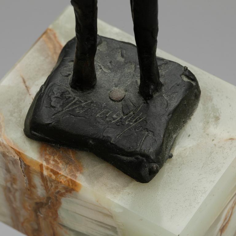 SKULPTUR, brons, okänd konstnär, signerad, 1900-tal.