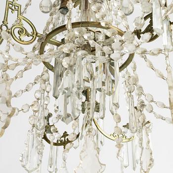 Ljuskrona, oskariansk, sent 1800-tal.