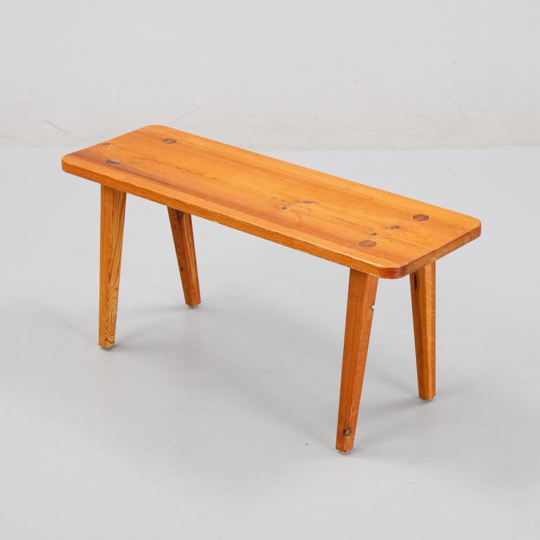 A pinewood stool, second half of the 20th Century.