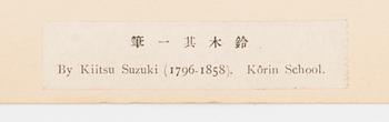 JAPANILAINEN PUUPIIRROS, triptyykki, myöhempi painos, 1900-luvun ensimmäinen puolisko, sekä kolme painotyötä.