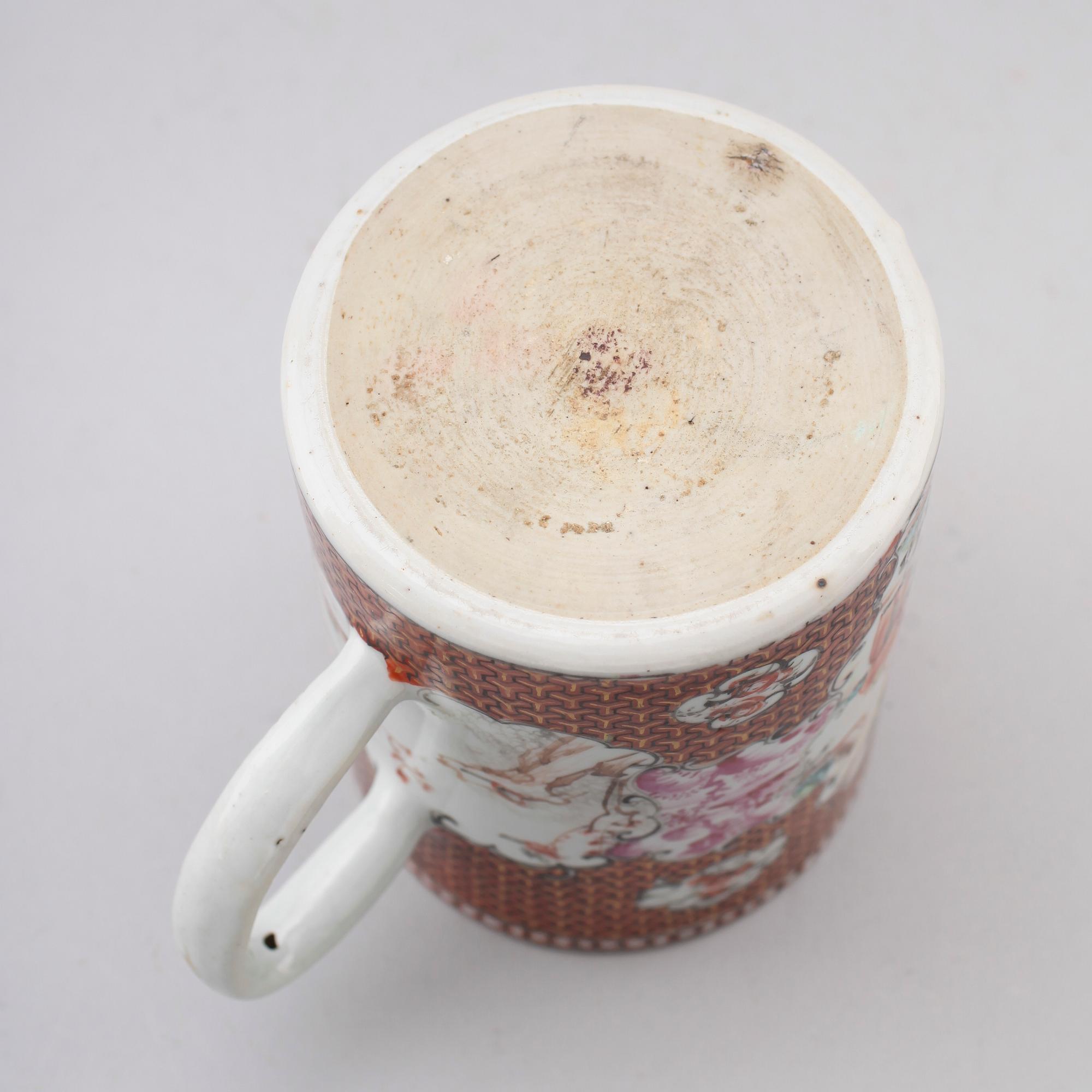 MUGG, porslin, Kina, Qianlong 1736-1795.