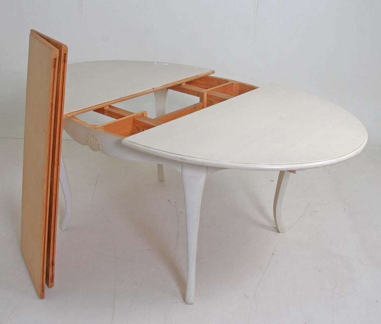 MATSALSMÖBLEMANG, 7 delar, rokokostil, 1900-talets mitt.