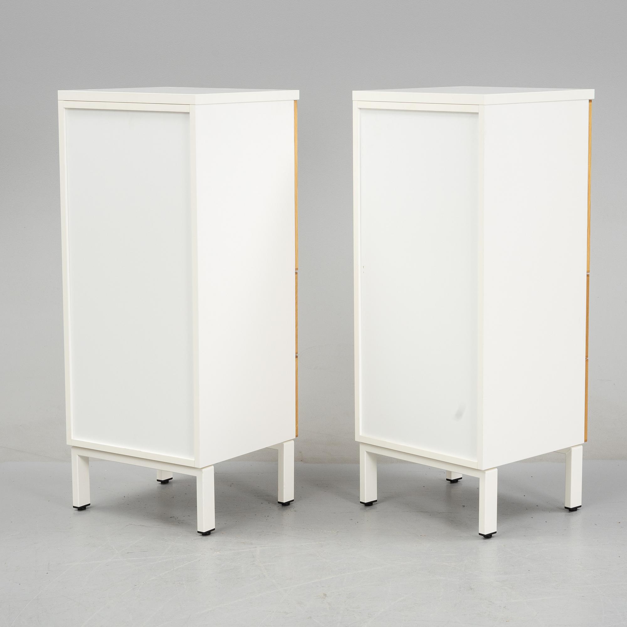 Anne Krook, a pair of cabinets, for Horreds Möbler, 21th century.