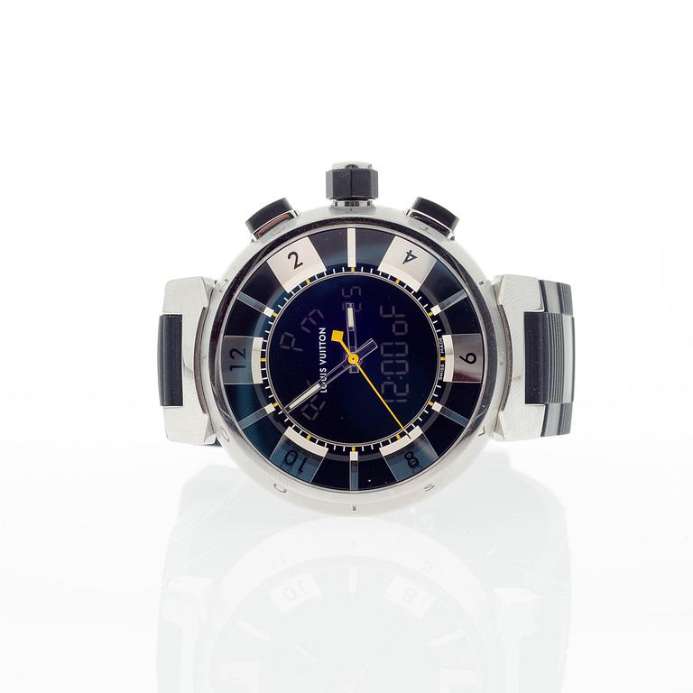 ARMBANDSUR, herr, Louis Vuitton, Tambour Quartz, stål boett. Original fodral.