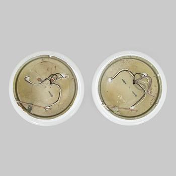 Lisa Johansson-Pape, A set of two mid-20th century ceiling lights, model 1116, Orno, Finland.
