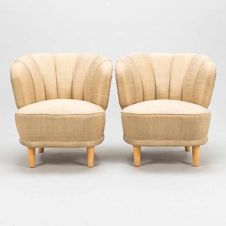 FÅTÖLJER. 2 st, "Elisabeth", Asko 1950-tal.