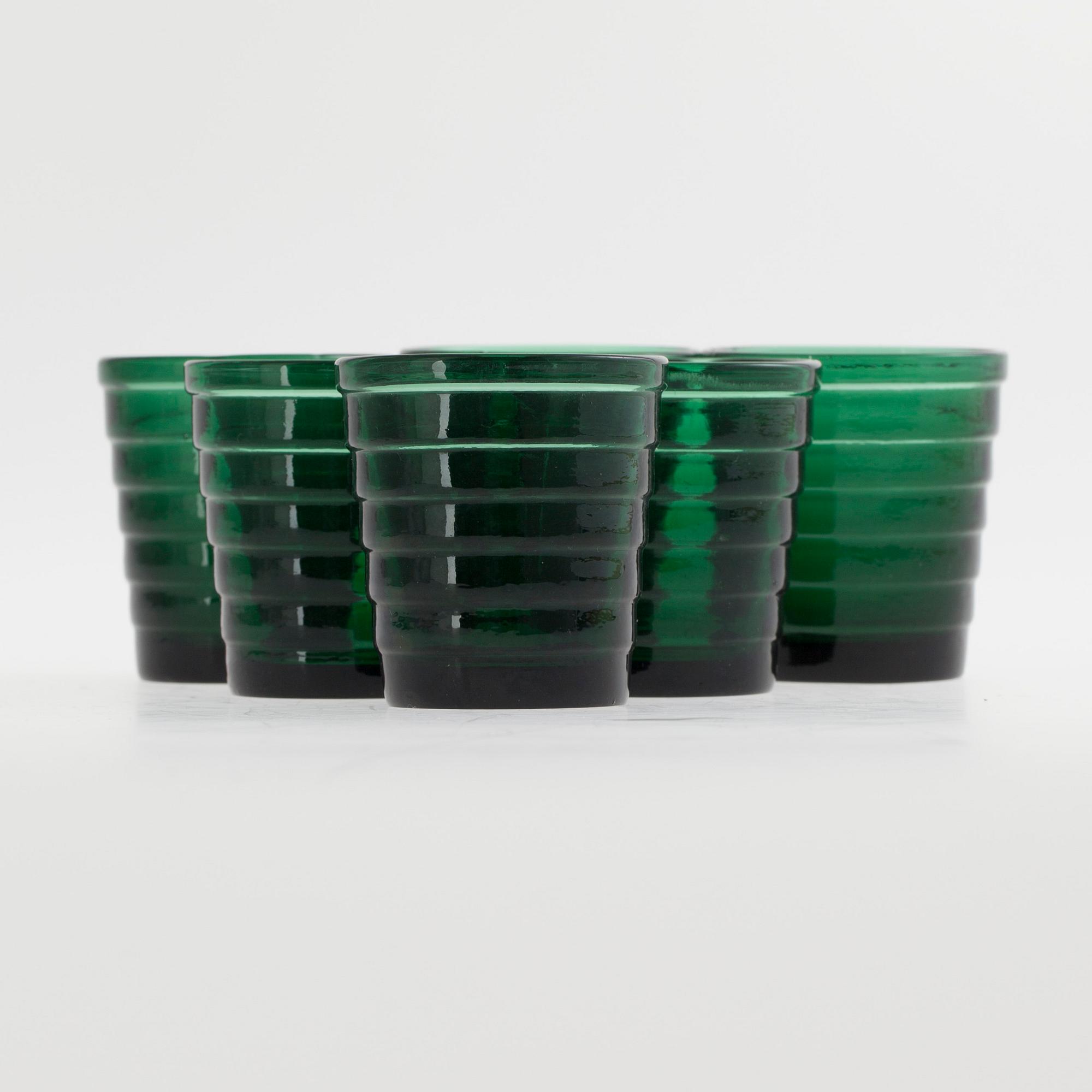 SNAPSGLAS, 6 st, "Böljeblick", Aino Aalto.