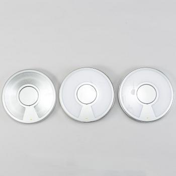A set of three 'Light disc' wall lights by Alberto Meda & Paolo Rizzato, Luceplan.