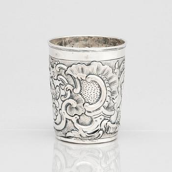 A Russian silver beaker, mark of Feodor Petrov, Moscow 1766.
