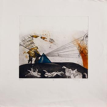 MAKOWSKI, YAARIT, 2 st, etsningar, sign o dat. 1970 samt 1979.